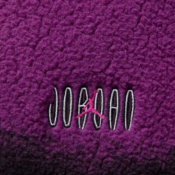 Nike Jordan Flight MVP Fleece Sherpa Wind Breaker Jacket Long Sleeve Size L - Picture 8 of 8